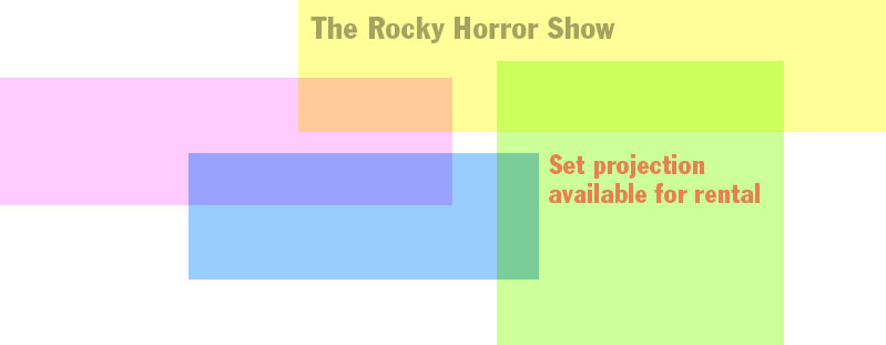 The Rocky Horror Show scenic projections